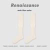 Calcetines Originales Renacentistas para Mujer Otoño e Invierno Medias Sin Costuras Sobre la Rodilla Versátiles de Algodón de Color Puro para Mujer