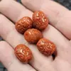 Jadeta Jade Vermelho Padrão Contas Soltas Vermelho Seco Verde Contas Cilindro Acessórios para Joias DIY Contas