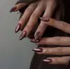 Pegatinas para Uñas Manicura Francesa Blanca con Flor en Relieve y Puntos Rojos Pequeños Estilo Floral Suave Piezas de Uñas Postizas Transfronterizas Hechas a Mano
