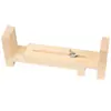 Dispositivo de Tejer a Mano de Madera Maciza, Dispositivo para Trenzar Cuerda, Bastidor para Trenzar, Herramienta DIY para Trenzar Pulseras y Cuerdas con Nudo Plano, Bastidor Fijo