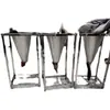Cono para Sacrificio de Pollo, Dispositivo para Drenaje de Sangre de Pollo, Pato y Ganso, Herramienta de Equipo de Cubo para Sangrado de Aves de Corral de Acero Inoxidable, Cono para Sacrificio de Pollo