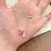 Nova Exquisite Colar Borboleta Coração Xiaohongshu para Mulheres Sonho de Verão Borboleta Estilo Delicado Design de Nicho Corrente para Clavícula