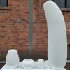 Escultura de espuma de alivio de belleza de acero y vidrio diseño de retrato de talla de boda adornos de escultura al aire libre de paisaje de imitación