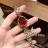 Reloj Cartier con Forma de Barril para Mujer, Reloj Bañera, Reloj de Lujo Ligero de Nicho de Gama Alta para Mujer, Reloj de Pulsera de Cuarzo con Colgante de Mariposa