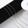 Jinyiyuan cadena cruzada/cadena o oro real de 18K en horno 1.5/2mm accesorios de joyería collar brillante y que no se decolora