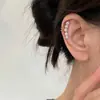 Pinzas para Orejas de Perla Estilo Coreano para Mujeres Sin Perforaciones, Pinzas de Hueso de Oreja de Alta Gama, Pendientes Frescos y de Moda