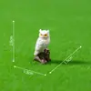 Paisaje en miniatura, figuras creativas y realistas de loro y oso negro, adorables decoraciones de jardín, adornos para manualidades, accesorios para colgar, piezas decorativas pequeñas