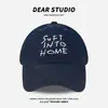 Gorra de Béisbol Bordada con Letras Estilo Luo Yuxiao para Mujer, Gorra Versátil de Ala Ancha de Moda para Primavera y Verano que Hace que la Cara Parezca Más Pequeña