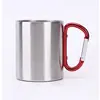Comércio exterior dupla camada aço inoxidável acampamento ao ar livre copo de água montanhismo alça de fivela caneca gravação logotipo xícara de café
