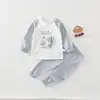 Elefante Pequeño Se Burla de Hombre Dinosaurio Bebé Cintura Alta Protección de Vientre Ropa de Otoño Pantalones de Otoño Algodón Puro Ropa Interior de Bebé Primavera Otoño Capa Base
