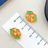 Accesorios Estilo Chino Aleación Esmalte Cloisonné Patrón de Nube Monedas de Agujero Recto, Cuentas, Fortuna y Prosperidad Cuentas de Loto Nube Trasera