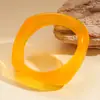 Pulsera Cuadrada de Resina con Degradado Transfronterizo Europea y Americana, Lujo Ligero, Sensación de Alta Gama, Joyería Moderna y Versátil con un Diseño Único