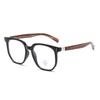 Tendencia de Impresión Personalizada Nuevos Lentes de Lectura Retro de Alta Definición Anti Luz Azul Patrón de Moda para Mujer Madera Montura Grande Presbicia