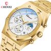 Reloj CHENXI reloj popular de TikTok reloj CHENXI para hombre multifunción Deportivo correa de acero impermeable calendario reloj de cuarzo