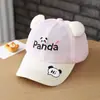 Gorra de béisbol suave y linda para niños, adorable gorra de malla de panda, sombrero para el sol, gorra de béisbol de protección solar de verano para bebé, transfronterizo