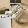 Tênis de Lona de Cano Alto com Sola Grossa Marca G 1977 para Mulheres 2024 Tênis Retro Bordados Estilo Dad Shoes com Sola Plataforma Aumenta Altura para Casais