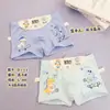 Roupa Íntima Infantil, Cuecas Boxer Cartoon para Meninos e Meninas, Shorts para Alunos do Ensino Fundamental, Cuecas Boxer de Algodão Amigável à Pele para Bebês