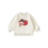 Qiuduomeng 2026 Nova Coleção Primavera e Outono Série Frutas para Meninas Moletom com Manga Caída Bebê Estilo Coreano Top Fofo Estampado