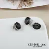Decorações de Nail Art de Ovo de Pombo de Cristal, Strass de Unha Ovais Multifacetados Ultra Brilhantes de Luxo Leve, Acessórios de Maquiagem com Suporte de Leque
