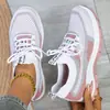 Sapatos Femininos Cruzados Temu para Primavera e Outono Novos, Tênis Esportivos, Sapatos de Malha Fly-Knit, Sapatos Casuais Leves de Boca Rasa, Sapatos Individuais Versáteis Confortáveis