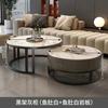 Mesa de Centro Casual Moderna Ardósia Luxo Acessível Sala de Estar Apartamento Pequeno Popular Nova Mesa Lateral Redonda Mesa de Chá de Mármore