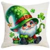 Nueva calle transfronteriza. Funda de Almohada Día de San Patricio Enano Trébol de la Suerte Festival Irlandés Funda de Almohada Cojín