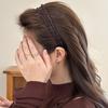 Faixa de Cabelo Ondulada Estilo Coreano Nova Moda Feminina Elegante Faixa para o Topo da Cabeça para Lavar o Rosto Prender o Cabelo com Dentes Faixa Antiderrapante Acessórios de Cabelo