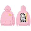 Sudaderas Gráficas de Anime Japonés Dandan Moda Vintage Sudaderas con Capucha Hombres Mujeres Alta Calidad Cubierta de Forro Polar
