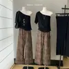 Pantalones de lino Tencel con estampado de leopardo, corte relajado, para caminar, mujer, verano, pierna ancha, holgados, rectos, casuales, largos