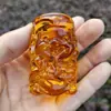 Adornos de cristal de cinco vías del dios de la riqueza esmalte de color dios de la riqueza sala de estar decoración del hogar porche productos de vidrio artesanías al por mayor