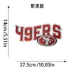 Venda Quente Transfronteiriça Patch de Tecido Bordado com Logo de Time da NFL Estilo Letra Patch Bordado Acessórios para Roupas Patch Termocolante