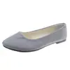 Zapatos Nuevos de Gamuza Estilo Coreano Puntiagudos para Mujer Colores Caramelo Planos Tallas Grandes 40-43 Comercio Exterior