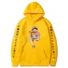 ONE PIECE ONE PIECE Monkey D. Sudadera con Capucha y Estampado Térmico 2D Divertida de Luffy Transfronteriza