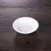 Mesa de Cerámica de Hotel Vajilla Blanca Pura Juego de Tres Piezas Suministros para Restaurante de Hotel Plato de Hueso Bol con Ala Cuchara de Sopa Taza de Té