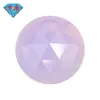 Huagang gema redonda plana triángulo harina Jade vidrio piedra desnuda talla rosa superficie vidrio coloreado incrustado piedra principal Panjia