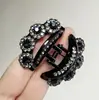 Clipe de strass para mulheres 2024, novo clipe de poncho de alta qualidade, meio amarrado, tamanho pequeno, grampo de cabelo, cabeça refinada, grampo de cabelo