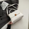 Bolso Cuadrado Pequeño Simple de Mano 2025 Primavera Nuevo Estilo Coreano Bolso de Hombro a la Moda Alto Valor de Color Hermoso Estilo Occidental Bolso Cruzado