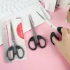 Artículos de Oficina Tijeras Domésticas de Acero Inoxidable Tijeras de Oficina Negras Tijeras para Estudiantes Grandes Engrosadas Hechas a Mano Herramientas Venta al por Mayor