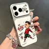 Adecuado para Apple 18Promax Estrella de Fútbol de Dibujos Animados Copa del Mundo de Fútbol Teléfono Móvil iPhone Funda Blanda y Dura Personalización UV