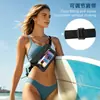 Bolsa de cintura impermeável de PVC mais vendida internacionalmente, bolsa impermeável para rafting e natação ao ar livre, bolsa impermeável para celular com tela sensível ao toque visível