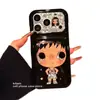 Capa de celular estilo coreano ins para menina de jade pequena aplicável Apple 17 iPhone 18promax novo 16 proteção à prova de queda