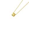 Collar Panal de Oro V Artesanía CNC Cadena Clavícula Panal Femenino Chapado Oro Rosa 18k Alta Conservación de Color Fábrica de Origen