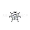 Jiangtai F136 Joyería de Aleación de Titanio Aretes de Mariquita con Circonita, Joyería para Piercing Corporal de Aleación de Titanio de Venta Caliente Transfronteriza Tornillos para Oreja