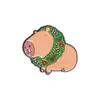 Nuevo Broche Lindo de la Serie Capibara Set Creativo y Único de Insignias con Forma de Caricatura de Capibara