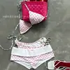 Biquíni Novo de Bolinhas 2026 com Decote Halter Três Peças Estilo Europeu e Americano Maiô Sexy Dividido para Mulheres Moda Praia Transfronteiriça Bikiki