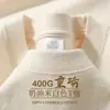 Camiseta unisex de manga curta, cor sólida, roxa escura, 400g, algodão puro pesado, espessa, não transparente, versátil, corte solto, base de meia manga