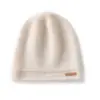 Chapéu de Tricô de Caxemira Pura Outono e Inverno Linha Única Masculino À Prova de Frio Chapéu Baotou Versátil Chapéu de Confinamento Chapéu Frio