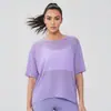 Ropa de Protección Solar de Verano Manga Corta para Mujer Entrenamiento de Carrera Ligera Transpirable de Secado Rápido Pilates Deportes Fitness Yoga Cubierta