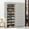 Zapatero Simple, Armario de Almacenamiento Multicapa a Prueba de Polvo para Uso Doméstico, Adecuado para Entrada Interior, Dormitorio, Casa de Alquiler, Puerta Resistente de Entrada