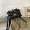 Mochila de Moda Popular Estilo Coreano para Mujer Otoño e Invierno 2025 Nueva Mochila Pequeña Casual Simple Acolchada Bolso con Cadena